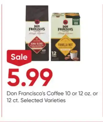 Stater Bros Don Francisco's Coffee offer