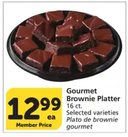 Vons Gourmet Brownie Platter offer