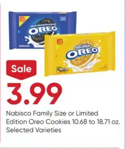 Stater Bros Nabisco Family Size or Limited Edition Oreo Cookies offer