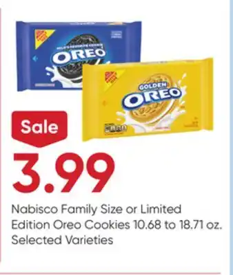 Stater Bros Nabisco Family Size or Limited Edition Oreo Cookies offer