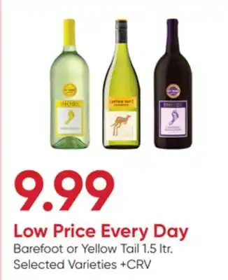 Stater Bros Barefoot or Yellow Tail offer