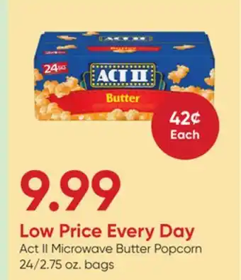 Stater Bros Act II Microwave Butter Popcorn offer