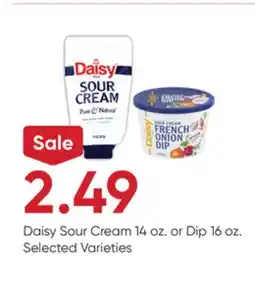 Stater Bros Daisy Sour Cream 14 oz. or Dip 16 oz offer