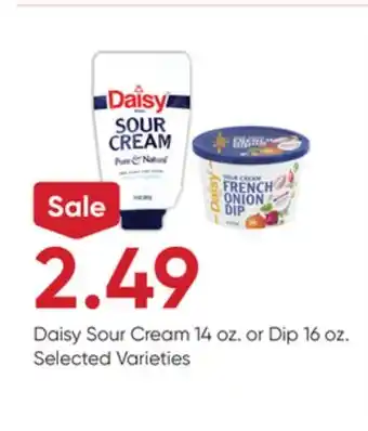 Stater Bros Daisy Sour Cream 14 oz. or Dip 16 oz offer