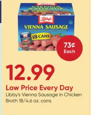 Stater Bros Libby's Vienna Sausage in Chicken Broth offer