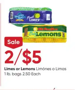 Stater Bros Limes or Lemons offer