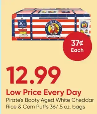 Stater Bros Pirate's Booty Aged White Cheddar Rice & Corn Puffs offer