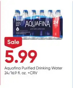 Stater Bros Aquafina Purified Drinking Water offer