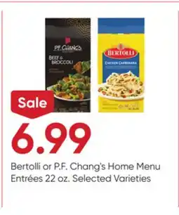 Stater Bros Bertolli or P. F. Chang's Home Menu Entrées offer