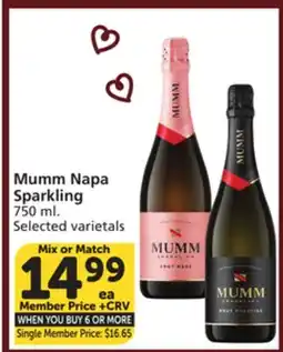 Albertsons Mumm Napa Sparkling offer