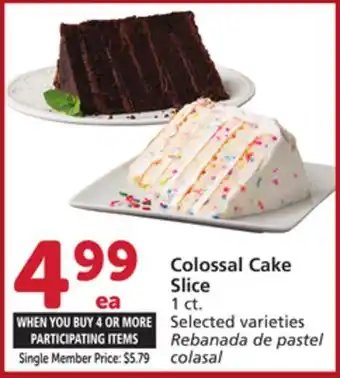 Albertsons Colossal Cake Slice offer