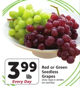 Albertsons Red or Green Seedless Grapes offer