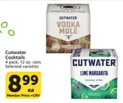 Albertsons Cutwater Cocktails offer