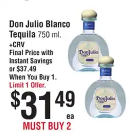 Smart & Final Don Julio Blanco Tequila offer