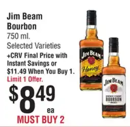 Smart & Final Jim Beam Bourbon offer