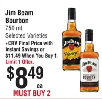 Smart & Final Jim Beam Bourbon offer