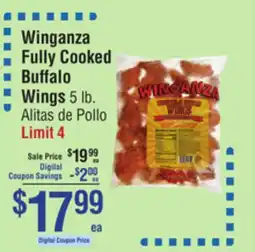 Smart & Final Winganza Fully Cooked Buffalo Wings offer