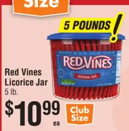 Smart & Final Red Vines Licorice Jar offer