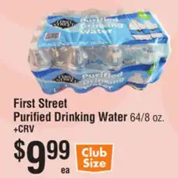 Smart & Final First Street Purified Drinking Water offer