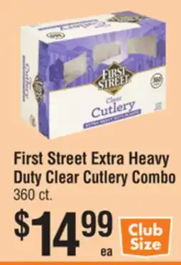 Smart & Final First Street Extra Heavy Duty Clear Cutlery Combo offer