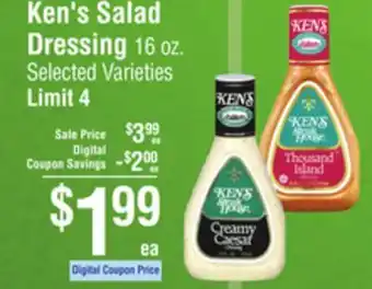 Smart & Final Ken's Salad Dressing offer