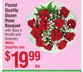 Smart & Final Florist Quality Dozen Rose Bouquet offer