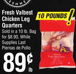 Smart & Final Fresh Valbest Chicken Leg Quarters offer