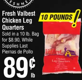 Smart & Final Fresh Valbest Chicken Leg Quarters offer