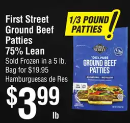 Smart & Final First Street Ground Beef Patties offer