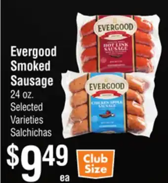 Smart & Final Evergood Smoked Sausage offer