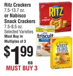 Smart & Final Ritz Crackers or Nabisco Snack Crackers offer