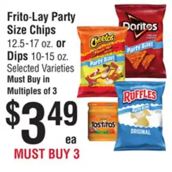 Smart & Final Frito-Lay Party Size Chips or Dips offer