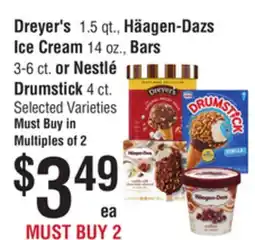 Smart & Final Dreyer's, Häagen-Dazs Ice Cream, Bars or Nestlé Drumstick offer