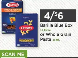 Heinen's Barilla Blue Box 12-16 OZ. or Whole Grain Pasta 16 OZ offer