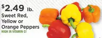 Heinen's Sweet Red, Yellow or Orange Peppers offer