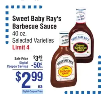 Smart & Final Sweet Baby Ray's Barbecue Sauce offer