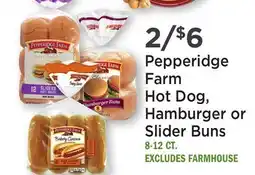 Heinen's Pepperidge Farm Hot Dog, Hamburger or Slider Buns offer