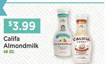 Heinen's Califia Almondmilk offer