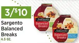 Heinen's Sargento Balanced Breaks offer