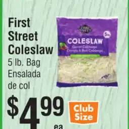 Smart & Final First Street Coleslaw offer