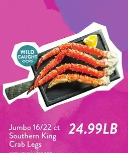 Fresh Thyme Jumbo 16/22 ct Southern King Crab Legs offer