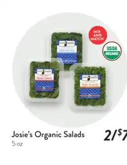 Fresh Thyme Josie's Organic Salads offer