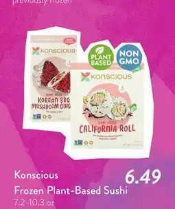 Fresh Thyme Konscious Frozen Plant-Based Sushi offer