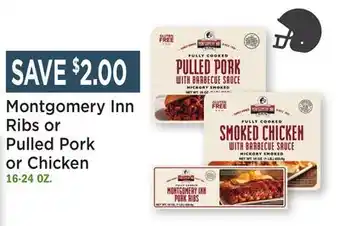 Heinen's Montgomery Inn Ribs or Pulled Pork or Chicken offer