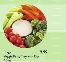 Fresh Thyme Braga Veggie Party Tray with Dip offer