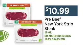 Heinen's Pre Beef New York Strip Steak offer