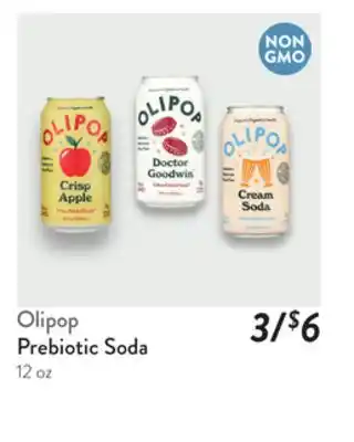 Fresh Thyme Olipop Prebiotic Soda offer