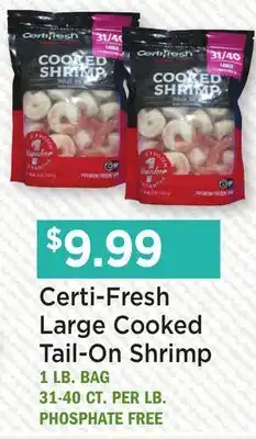 Heinen's Large Cooked Tail-On Shrimp offer