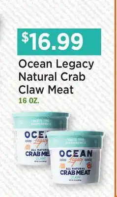 Heinen's Ocean Legacy Natural Crab Claw Meat offer