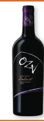 Heinen's OZV Old Vine Zinfandel offer